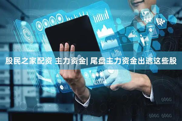 股民之家配资 主力资金| 尾盘主力资金出逃这些股